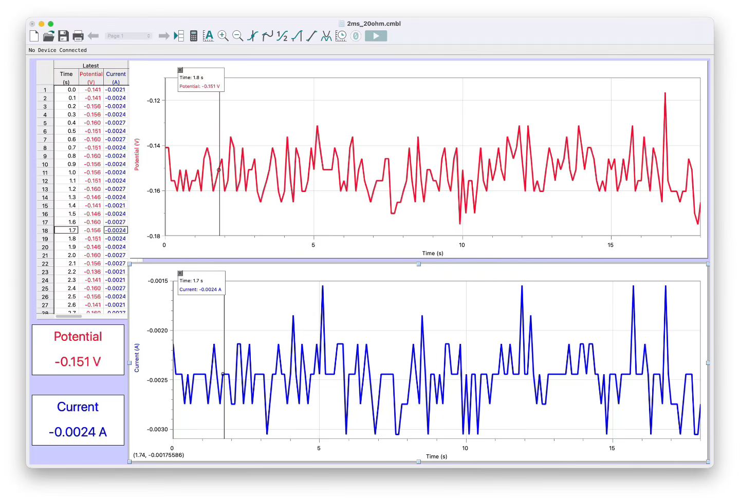 Vernier Logger Pro Real-time Telemetry