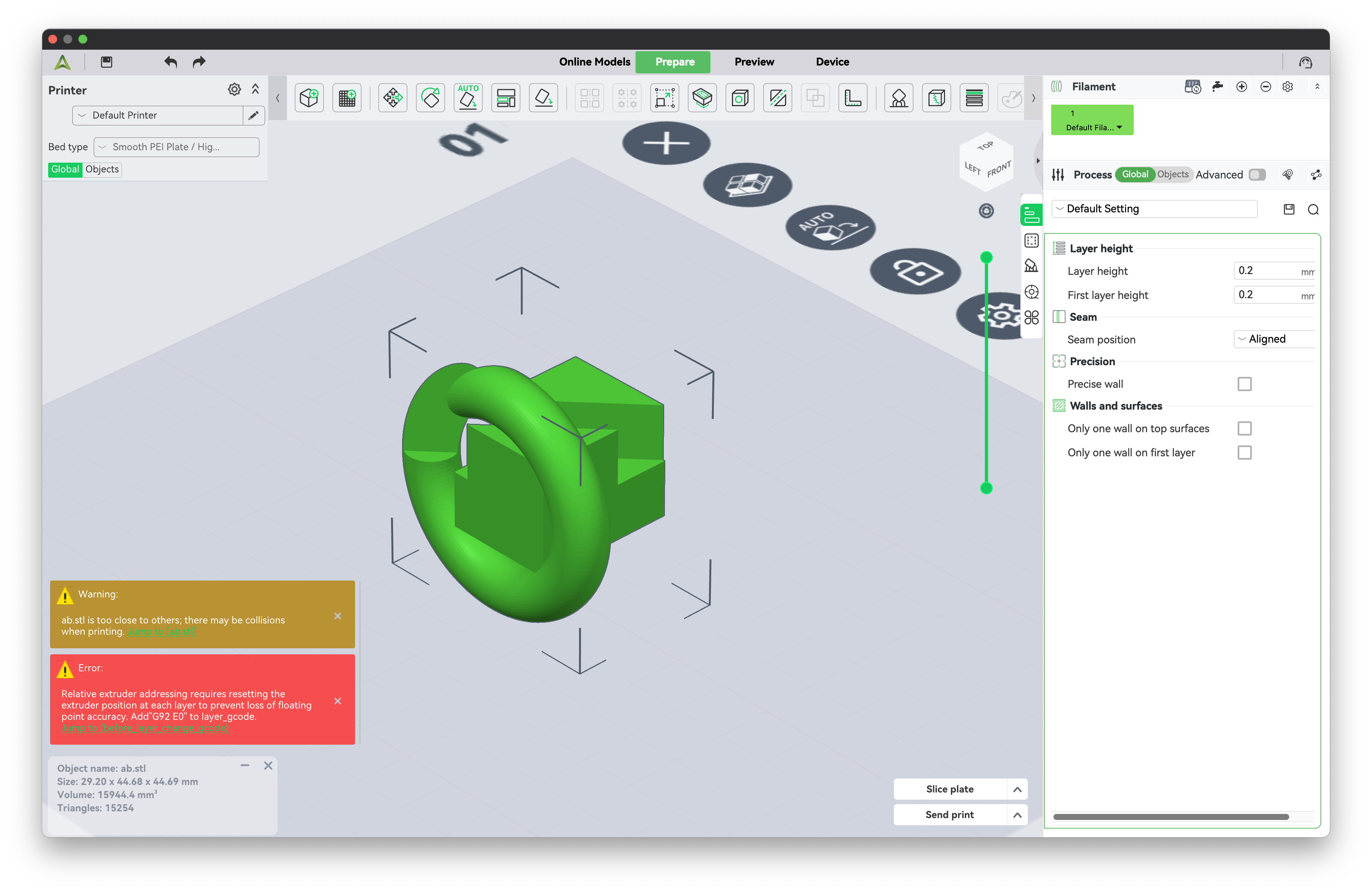 Creality 3D Slicer Interface (ab.stl)
